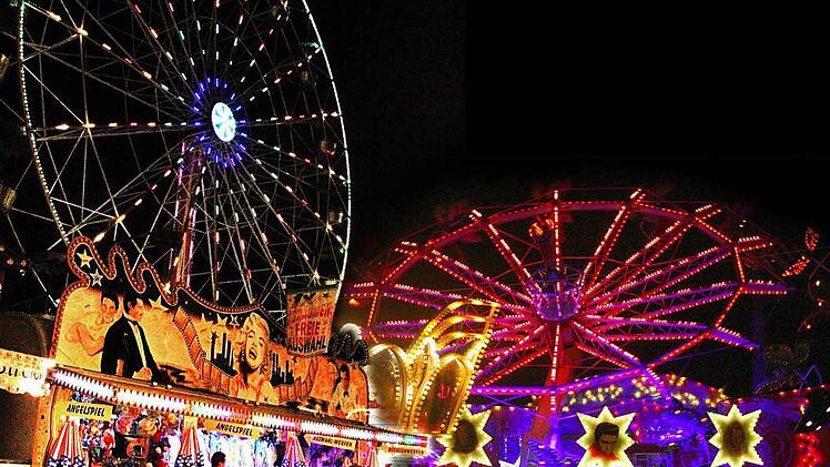 Schaut gut aus und macht Spaß: das Riesenrad am Annafest bei Nacht.  Fotos: Herbst/Hofbauer