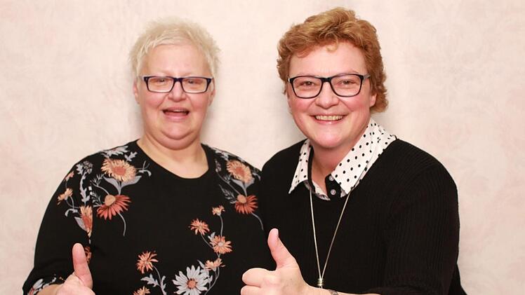 Birgit Geßlein alias "Retl" (links) mit Monika Hohlmeier kürzlich in Bad Staffelstein bei einer privaten GeburtstagsfeierKathrin Roth