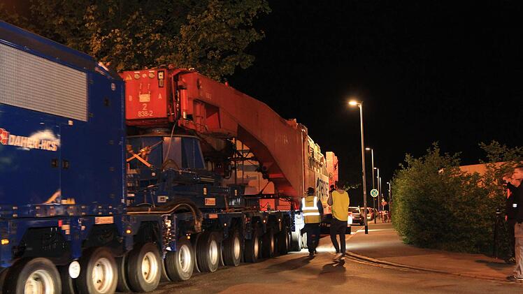 Schwertransporter Bamberg am 5. Mai 2015 Foto: Ferdinand Merzbach