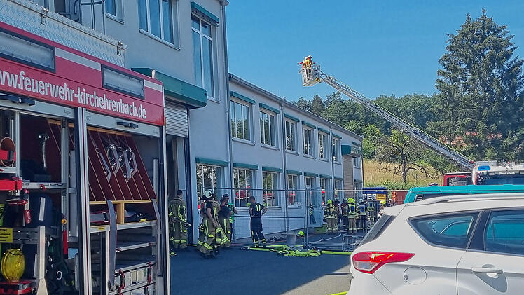 Brand auf Baustelle in Pretzfeld