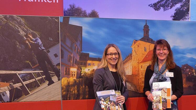 Die beiden werben für den Tourismus im Landkreis Haßberge.