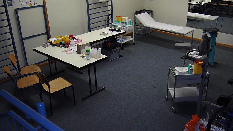 Provisorisches Untersuchungszimmer