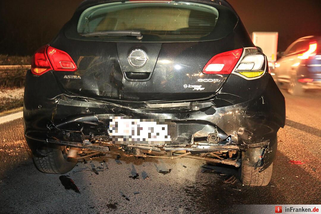 Kollision auf der A3 bei Pommersfelden