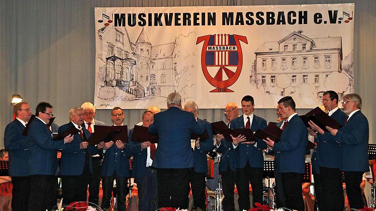 Der Musikverein beim Neujahrskonzert in Maßbach. Foto: Dieter Britz
