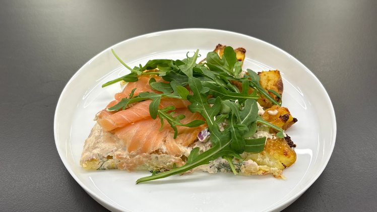 Kartoffel-Lachs-Pizza