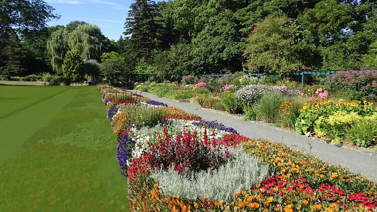 Wechselflorbeet Botanischer Garten Hof
