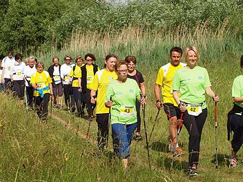Viele Nordic Walking-Gruppen beteiligen sich am Flechtkulturlauf. Foto: Alfred Thieret