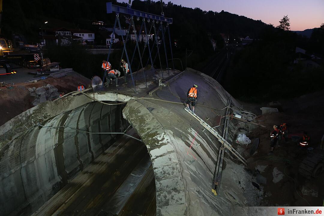 Brückenabriss in Kronach