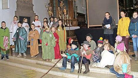 Seit Wochen wird für das Krippenspiel geübt.