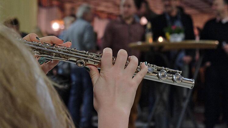 Die Musikvereinigung Wartmannsroth spielte beim Neujahrsempfang.  Foto: Gerd Schaar