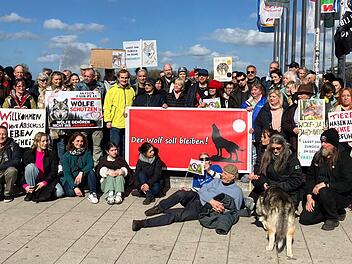 Mahnwache zur Befreiung des Hamburger Wolfs