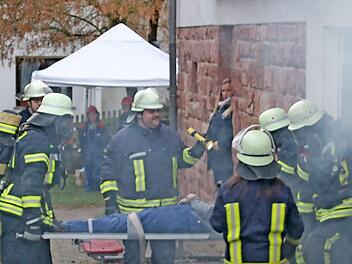 &Uuml;bung am Kindergarten in Z&uuml;ntersbach.  Foto: Steffen Vetter
