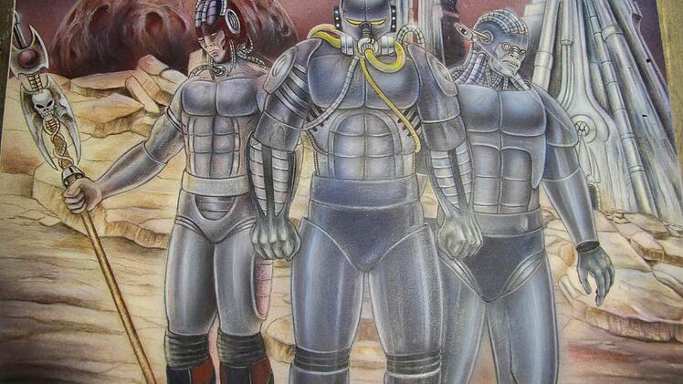 Derzeit entwirft der Untersteinacher auch Comic-Figuren. Foto: Sonja Adam