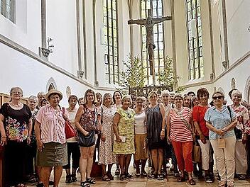 Der Ausflug der Frauen-Union Kersbach führte auch ins Kloster Heidenheim.