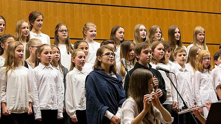 Chöre und Instrumentalisten des Gymnasiums Albertinum beeindruckten bei ihrem Weihnachtskonzert in der Aula der Hochschuel Coburg.Foto: Albert Höchstädter