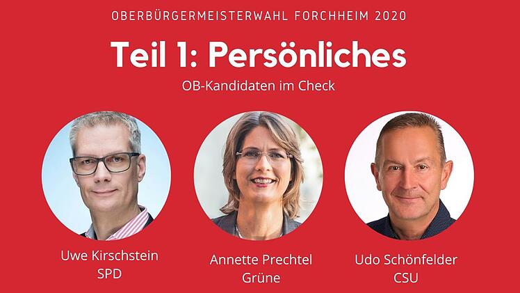 Wer macht das Rennen um den Einzug ins Forchheimer OB-Amt? Der FT nimmt die Kandidaten unter die Lupe.