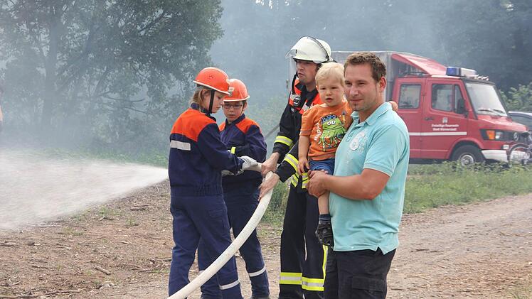 Berufsfeuerwehrtag in Münnerstadt.Foto: Arnold Nöth
