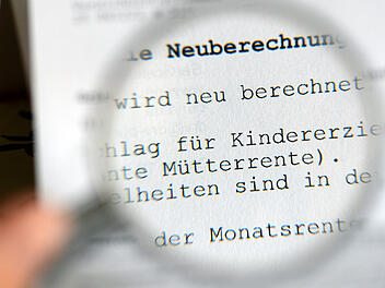 Rentenbescheid - M&uuml;tterrente