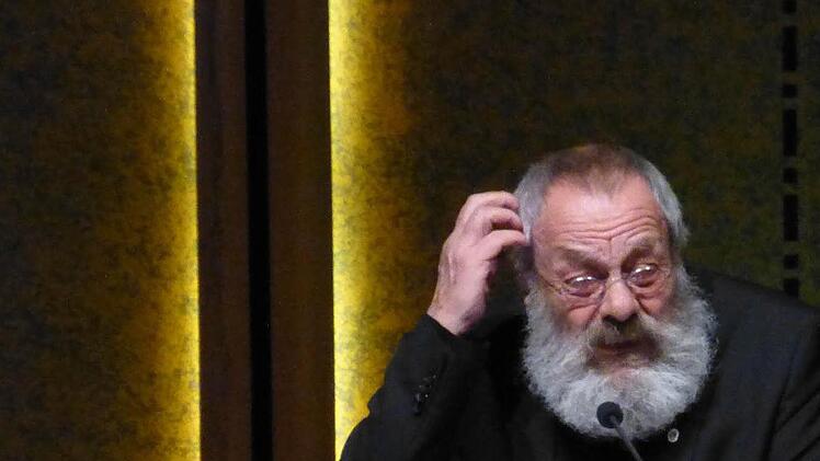 Harry Rowohlt liest im Rossini-Saal. Foto: Thomas Ahnert