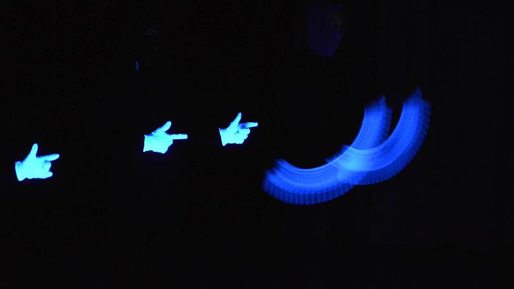 Schwarzlichtshow