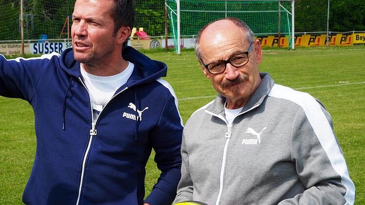 Noch heute ist Lothar Matthäus oft in Herzogenaurach. Nicht zuletzt ist das Helmut Fischer zu verdanken. Archivfoto