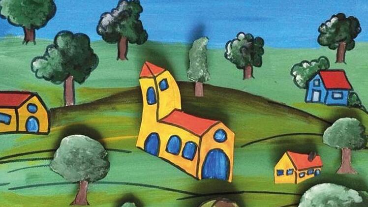 Die ausgestellten Bilder bestechen vor allem durch ihre intensive Farbgebung. Foto: Richard Sänger