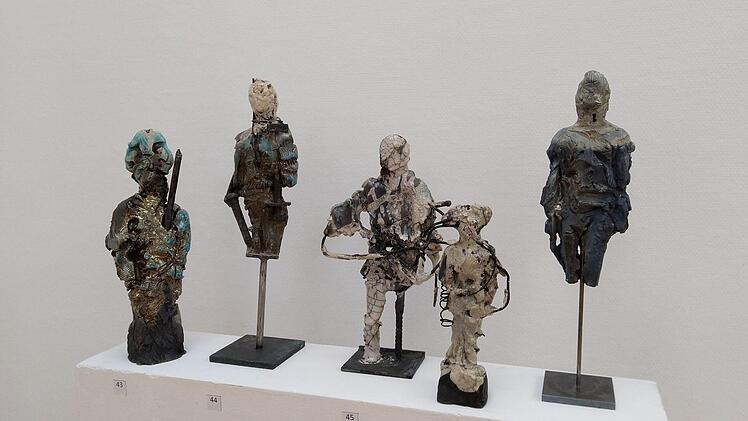 Matthias Kroth gestaltet erstmals eine Einzelausstellung im Coburger Kunstverein. Gezeigt werden Gemälde, Skulpturen und Zeichnungen.Foto: Jochen Berger