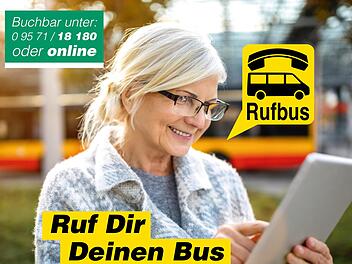 Mit den Rufbusse können flexible Nahverkehrsverbindungen genutzt werden. Foto: Landkreis Lichtenfels