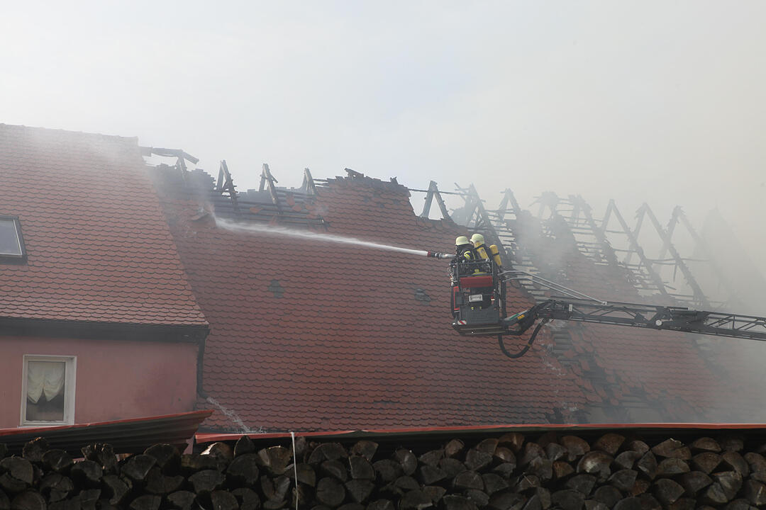 Herpersdorf bei Ansbach: Scheune abgebrannt