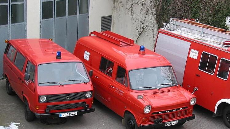 In die Jahre gekommen sind die Fahrzeuge der Freiwilligen Feuerwehr Rottershausen. Jetzt werden zwei neue bestellt. Fotos:Stefan Geiger