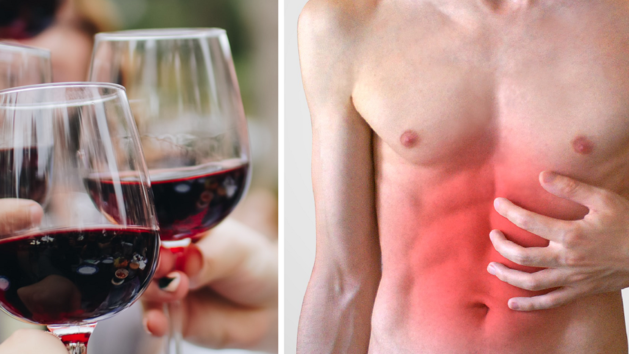 Symbolbild: Wein, Schmerzen, Bauch