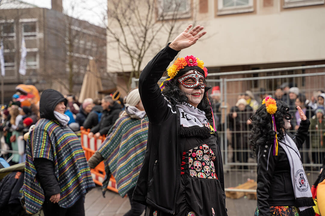 Der traditionelle Umzug zog ca. 70.000 Faschingsfreunde an.