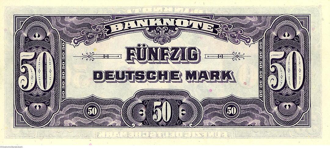 Deutsche Mark - Banknoten im Jahr 1948