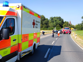 Verkehrsunfall mit drei Fahrzeugen