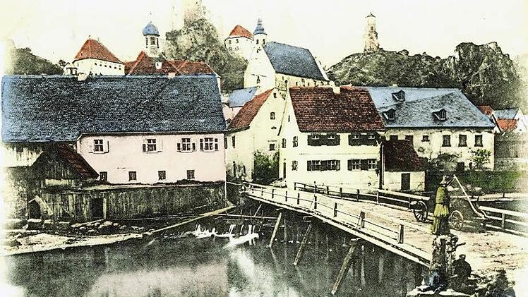 Waischenfeld auf einer Postkarte von 1898