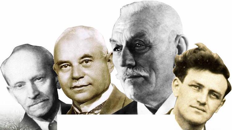 Gabriel Detzel, Ferdinand Waller, Georg Wagner, Franz Herlitz