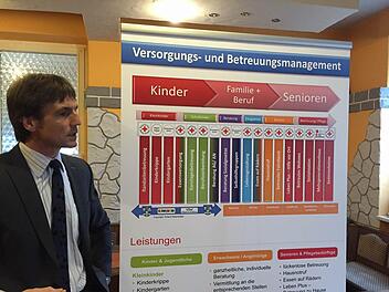 Der Geschäftsführer des BRK-Kreisverbands Kronach, Roland Beierwaltes, stellte das Versorgungs- und Betreuungsmanagement vor, das der Verband zusammen mit der Gemeinde Steinbach am Wald ins Leben gerufen hat. Foto: Jürgen Gärtner