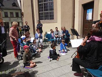 Eine "Musikalische Schnitzeljagd" gab es in diesem Jahr erstmals beim Kissinger Sommer. Foto: Gerhild Ahnert