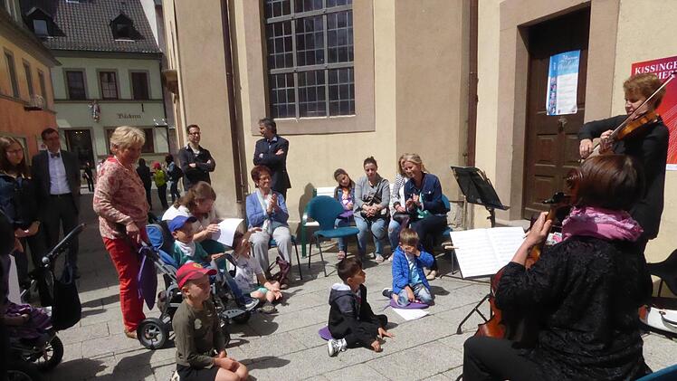 Eine "Musikalische Schnitzeljagd" gab es in diesem Jahr erstmals beim Kissinger Sommer. Foto: Gerhild Ahnert