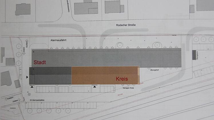 Pläne des Feuerwehrzentrums  Plan: kplan
