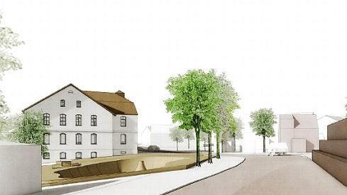 Das Staatliche Bauamt sieht die Neugestaltung des Gebäudes wegen des Kurvenbereichs kritisch, was im Gremium auf Unverständnis stieß.