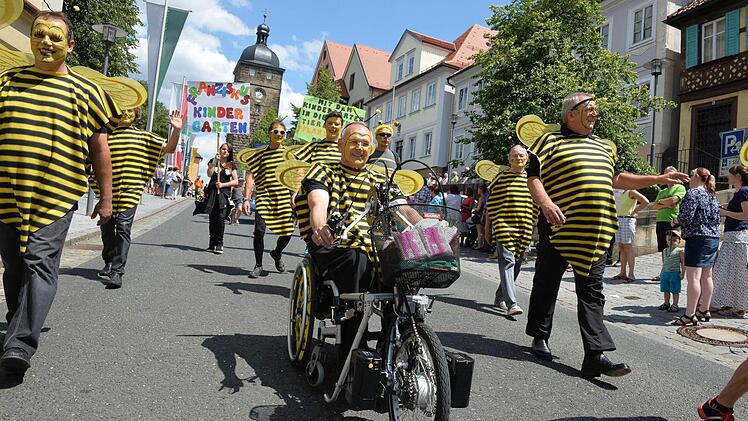 Stadträte als Bienen  Foto: Ronald Rinklef