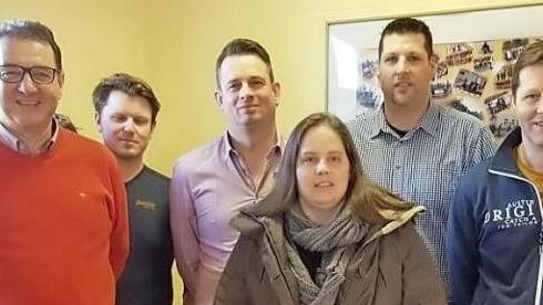 Der neue Vorstand (von links): Bernhard Ultsch, Michael B&ouml;hm, Kai Schaub, Sandra Zillig-Netzer, Frank Quinger und Rainer Quinger Foto: pr