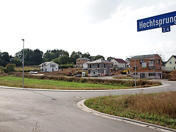 Auf diesen freien Grundstücken in Etzelskirchen sind die Mehrfamilienhäuser geplant.  Foto: Andreas Dorsch
