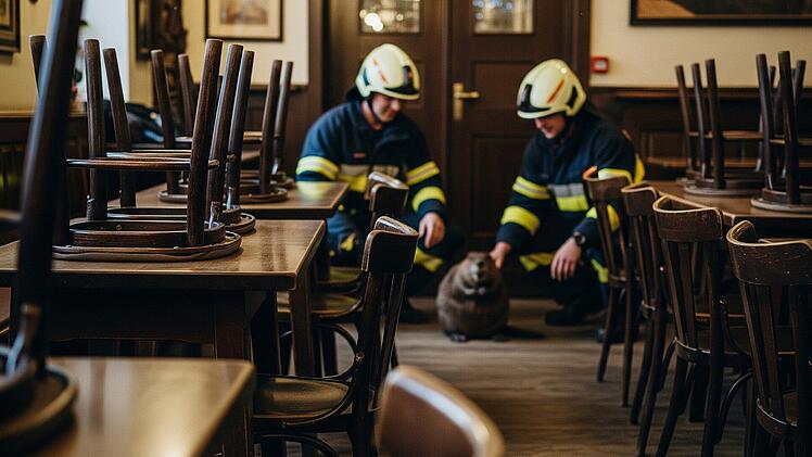 Verletzter Biber rettet sich in Bamberger Kneipe: Feuerwehr eilt zu Hilfe