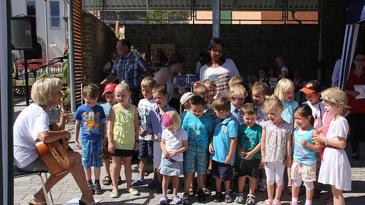 Aufführung des Kindergartens.
