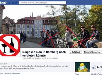Die satirische Facebookseite "Dinge, die man in Bamberg noch verbieten könnte"
