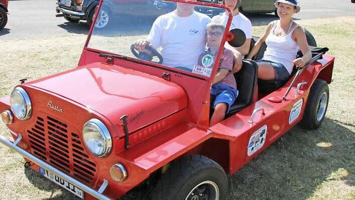 Im Cabrio startete Familie Burgstätt aus Nürnberg zur Ausfahrt.