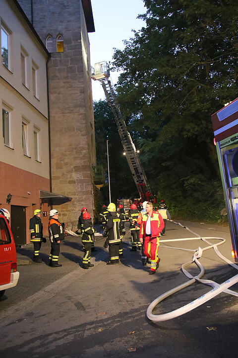 Coburg: Küchenbrand im "Hexenturm"