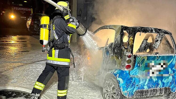 Brandanschlag auf Auto in Kitzingen